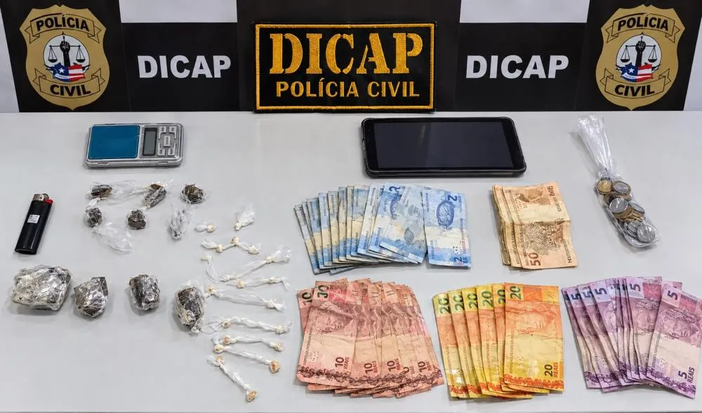 Polícia Civil prende homem e apreende adolescente por tráfico de drogas em Timon